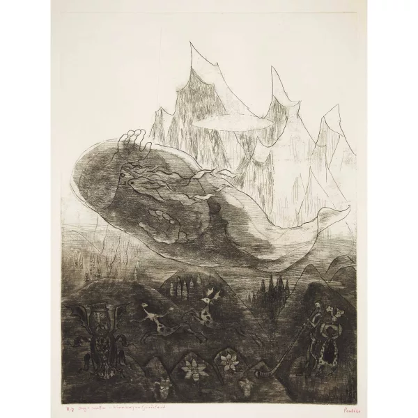 FRITZ EDUARD PAULI — "Burg und Schatten. Erinnerung an Grindelwald".