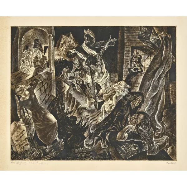 FRITZ EDUARD PAULI — "Kreuzigung".