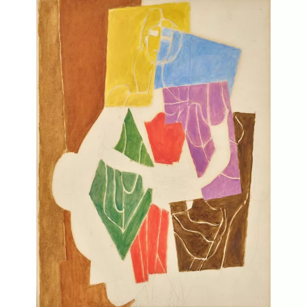 Fritz Huf — Sitzende Frau.