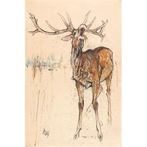 Fritz Hug — Röhrender Hirsch.