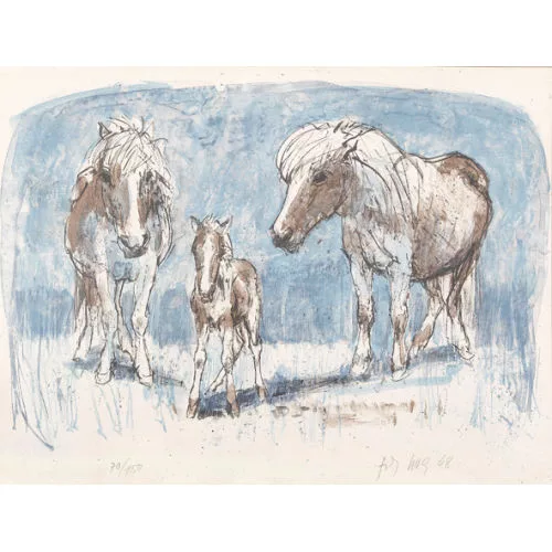 Fritz Hug — Pferdefamilie.