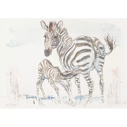 Fritz Hug — Zebras.