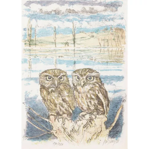 Fritz Hug — Zwei Eulen.