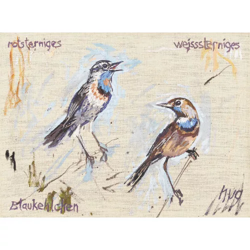 Fritz Hug — "Blaukehlchen".