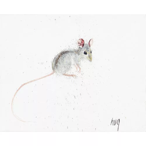 Fritz Hug — Maus mit erhobenen Pfoten.