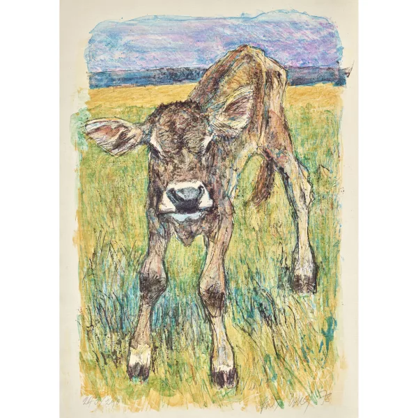 Fritz Hug — Junges Kalb.