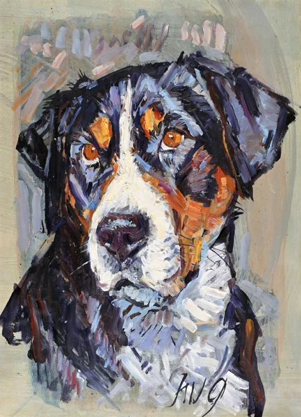 Fritz Hug — Hundeportrait