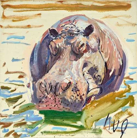 FRITZ HUG — Nilpferd. — Koller Auktionen