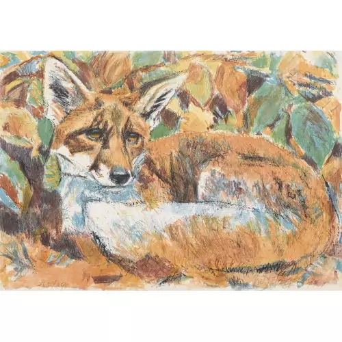 Liegender Fuchs