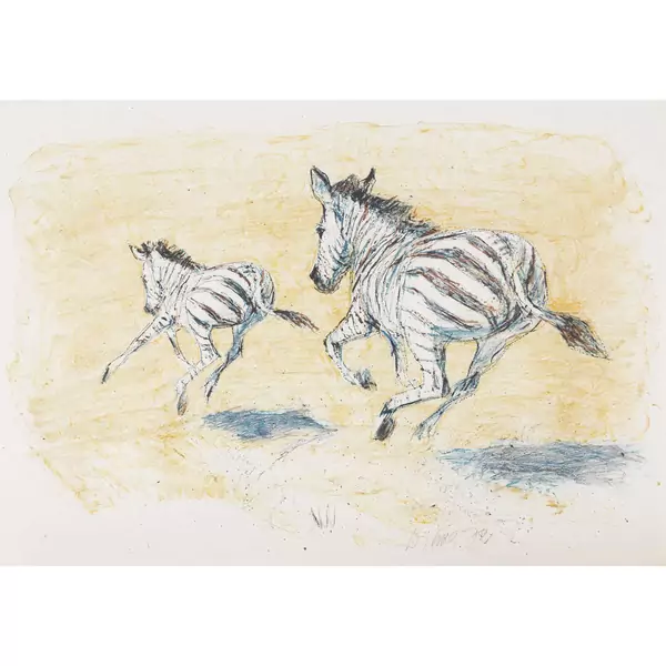 Trabende Zebras