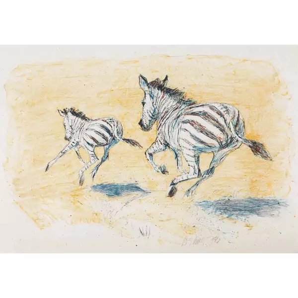 Trabende Zebras