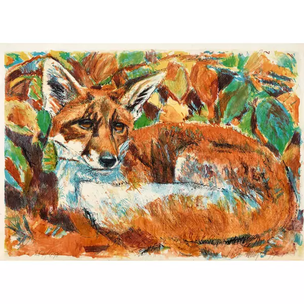 Liegender Fuchs