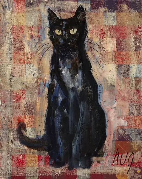 Schwarze Katze