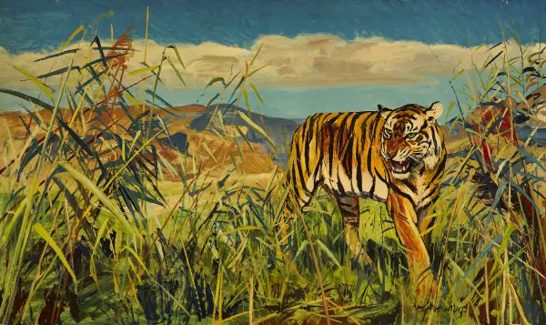 Tiger in der Savanne