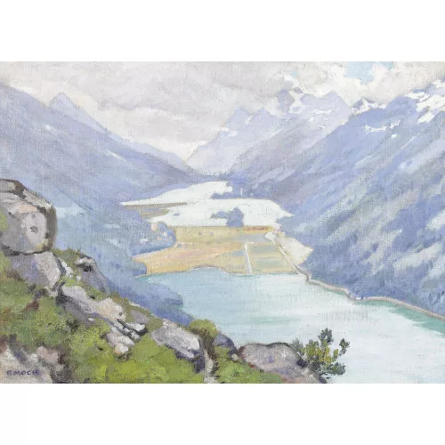 Fritz Mock — "Silvaplaner- und Silsersee".