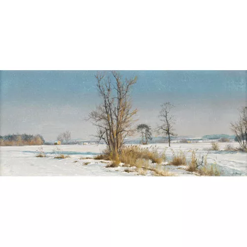 Fritz Preisig — "Winterabend im Thurtal".