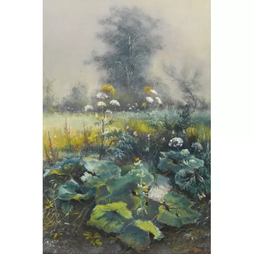 Wiesenlandschaft mit Bäumen