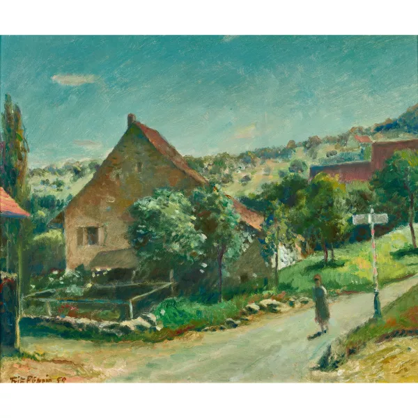Fritz Pümpin — "Sommerlandschaft auf dem Nusshof".