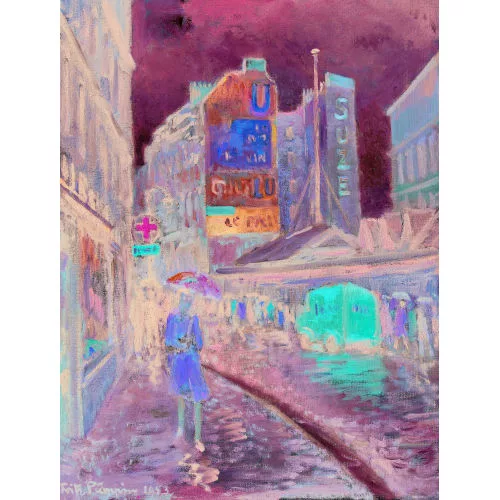 Fritz Pümpin — "Paris Rue St-Jacques".