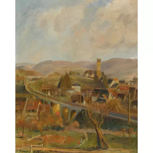 Landschaft mit Blick auf Gelterkinden