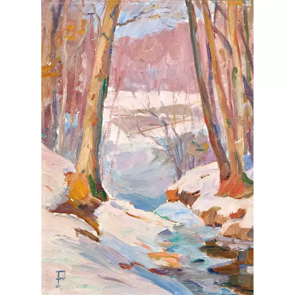 Bachlandschaft im Winter