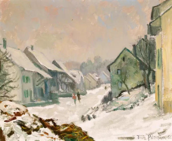 Winter in Pratteln. 1960