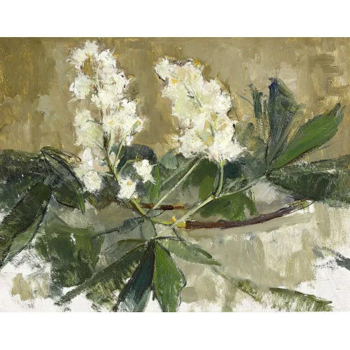 Fritz Ryser — Ast mit Kastanienblüten.