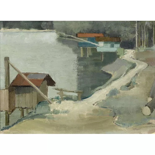 Fritz Ryser — "Alte Schiffländte bei Waldhaus".