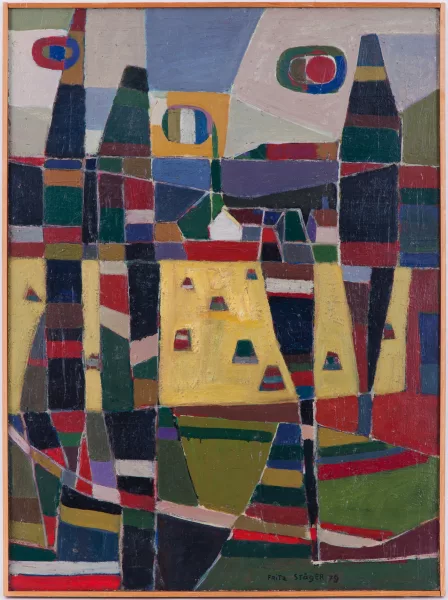 Fritz Stäger — Paysage en fête",