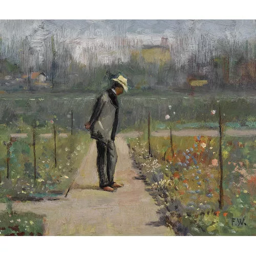 Fritz Widmann — "Gartenbeschaulichkeit".