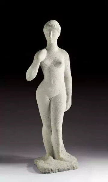 WOTRUBA, FRITZ — Stehendes Mädchen (Lorli aus Salzburg). 1943. — Koller Auktionen