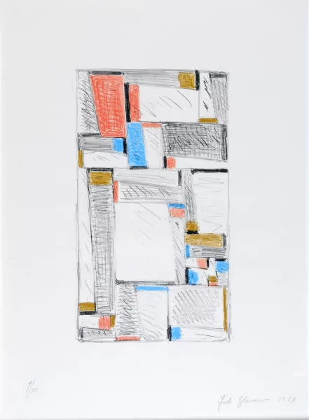Fritz Glarner — Color Drawing for Relational Painting, 1963