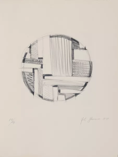 Fritz Glarner — Drawing for Tondo No. 5, 1959