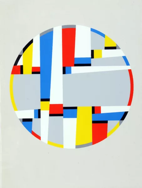 Fritz Glarner — Tondo 1963-1972, aus "Letzte Werke", 1981/82