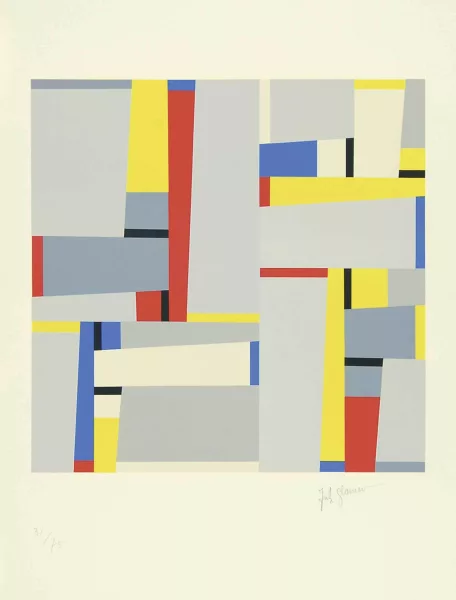 Fritz Glarner — Komposition (Relation Painting Nr. 96), 1966