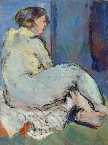 FRITZ GLARNER — Back view of a nude. — Koller Auktionen