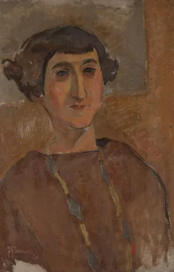 Fritz Glarner — Porträt einer Frau mit Halskette, 1926