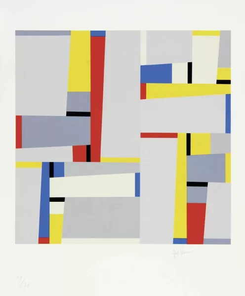 Fritz Glarner — Komposition (Relational Painting Nr. 96), 1966