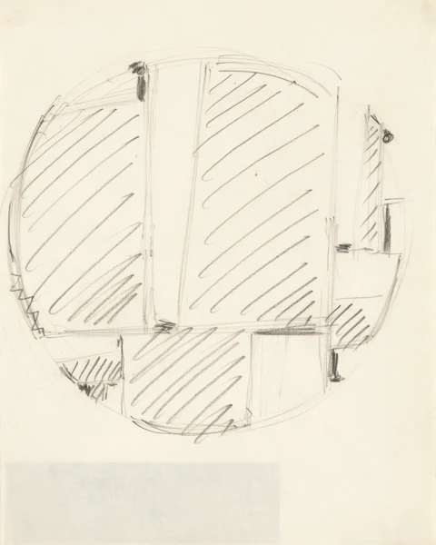 Fritz Glarner — Tondo (Studie), 1973