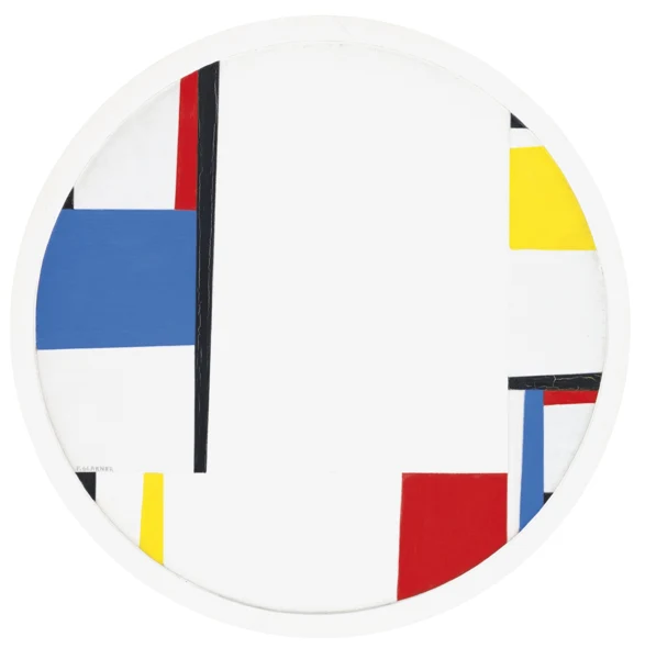 Fritz Glarner — Relational painting Tondo no. 19, 1951