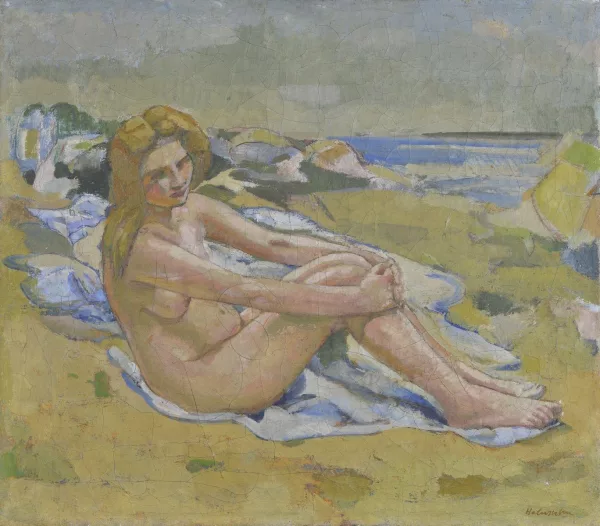 Gabriel Haberjahn — Nu féminin sur la plage