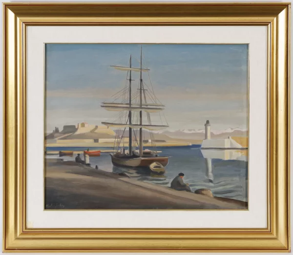 Gabriel Haberjahn — Bateaux amarrés,