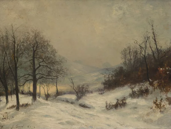 Gabriel Loppé — Paysage hivernal