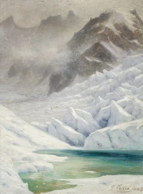 Gabriel Loppé — Lac sur la Mer de Glace