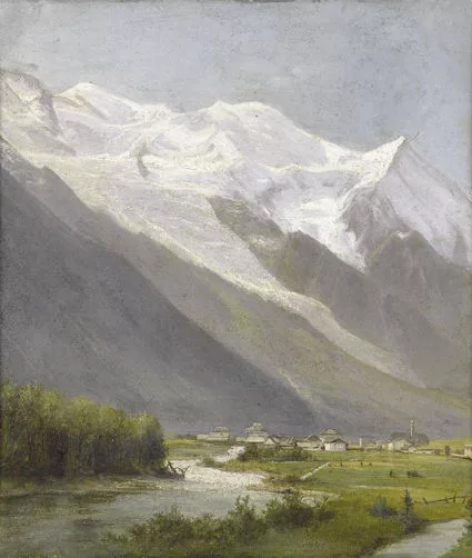 Gabriel Loppé — Ansicht von Chamonix.