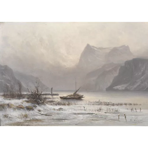 Gabriel Loppé — Lac des Quatres Cantons et l′Urirotstock.