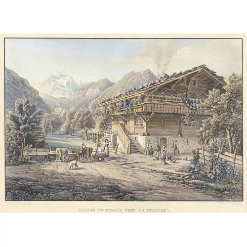 GABRIEL LORY — "Maison de paysan près d′Unterseen".