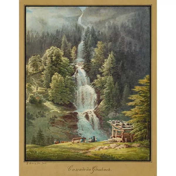 GABRIEL LORY — "Cascade du Giessbach".