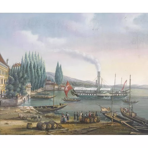 GABRIEL LORY — Le Port de Neuchâtel.