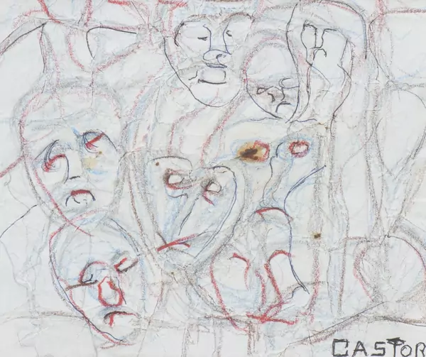 Gaston TEUSCHER (1903-1986), "Castor", crayon de c… — DognyAuction